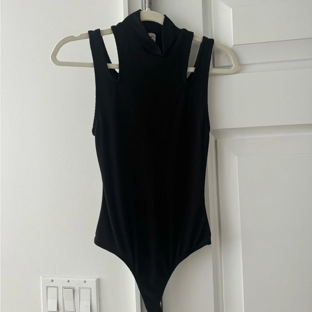 Free People Black Sleeveless Bodysuit - Picture 2 of 3